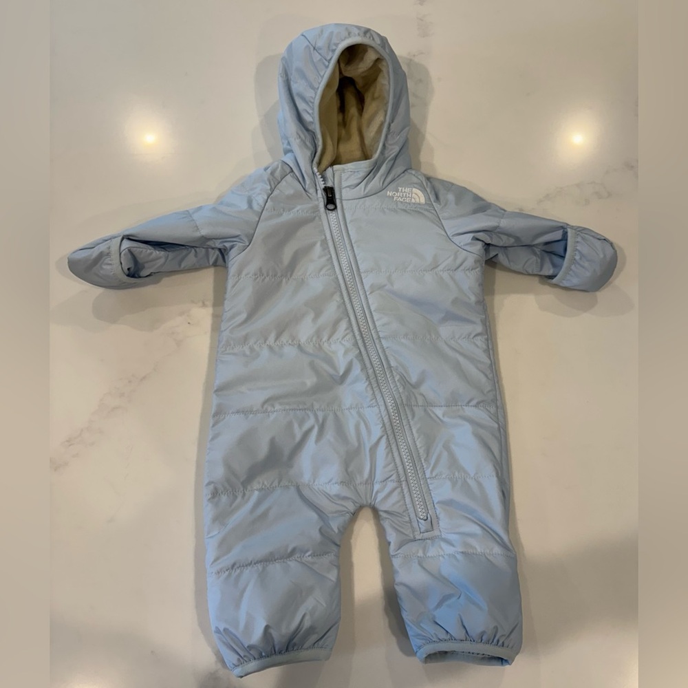 The North Face Light Blue Infant Snowsuit